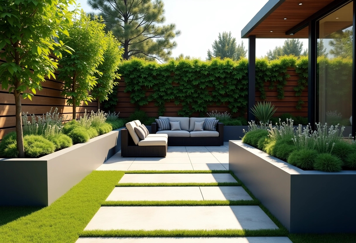 jardin moderne