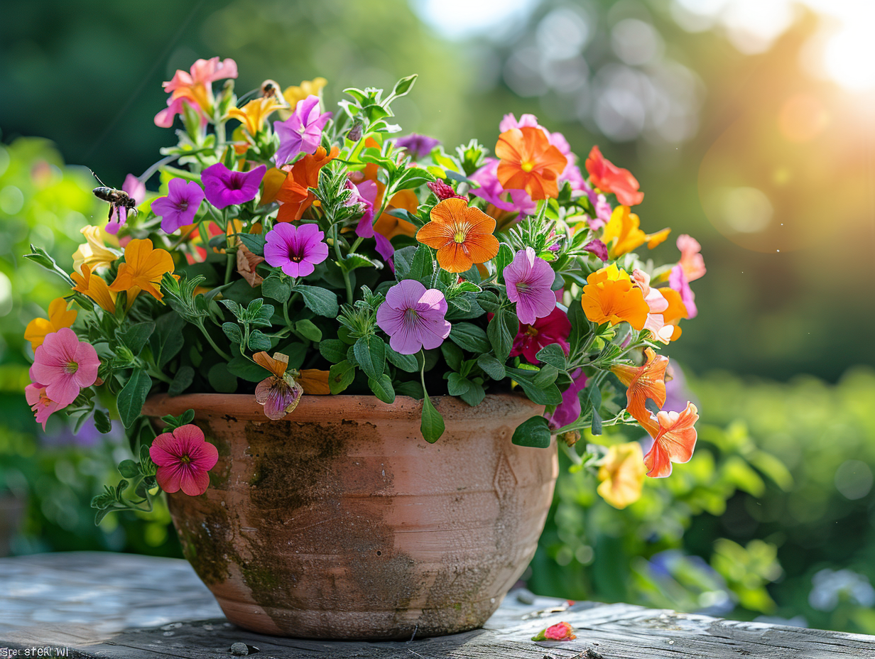 Fleurs d’été pour jardinières exposées au soleil : choix et conseils