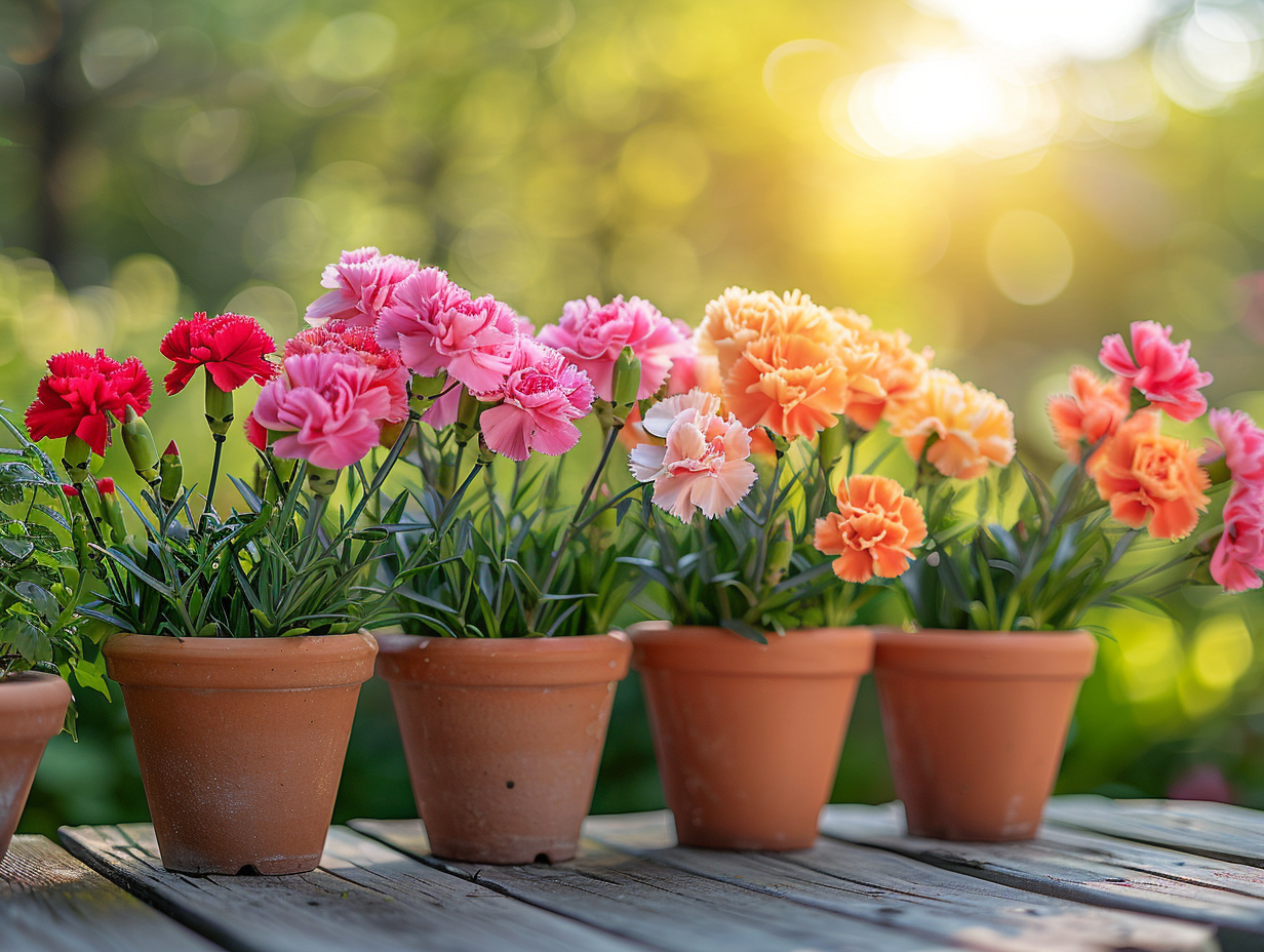 Cultiver des œillets en pot : astuces et conseils pour un jardin fleuri