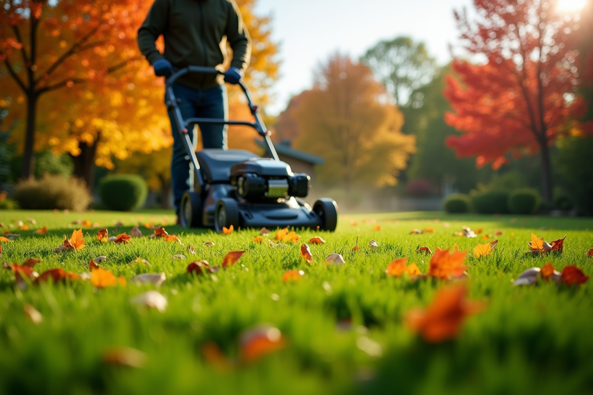 Tondre en automne : pourquoi et comment entretenir votre pelouse en cette saison ?