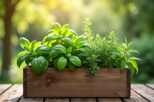 Jardinières en bois : un écrin naturel pour vos plantes aromatiques