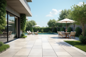 Terrasse sur plots carrelage : guide des matériaux durables