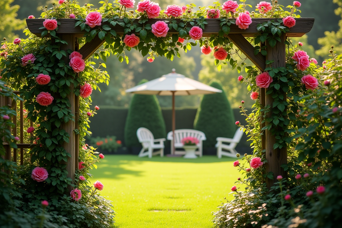 Stratagèmes ingénieux pour magnifier votre extérieur avec un treillis de jardin