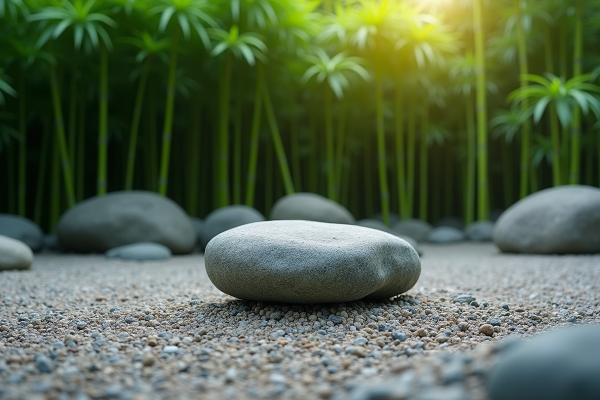 Créer un jardin zen grâce à une pierre de jardin imposante