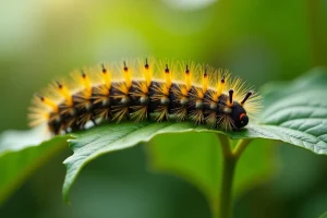 Chenille jaune et noire : comment préserver votre jardin naturellement